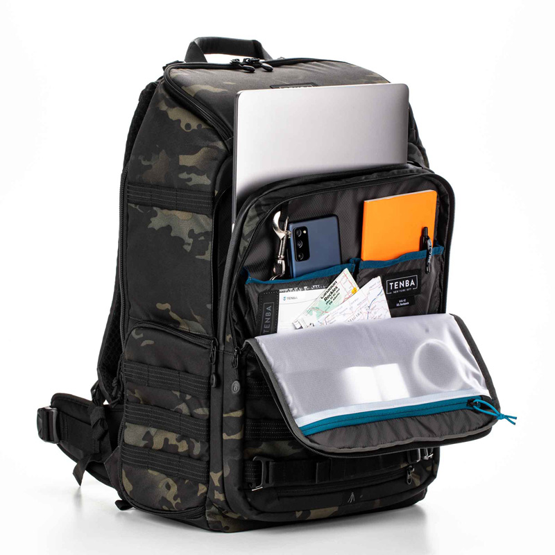 TENBA Axis v2 LT 20L Backpack MultiCam Black V637-769 ブラックカモフラージュ カメラ アクセサリー