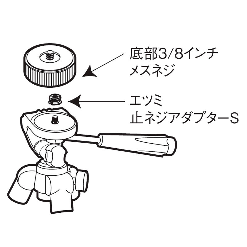 株式会社エツミ 変換止ネジs カメラネジ アダプター 三脚 一脚